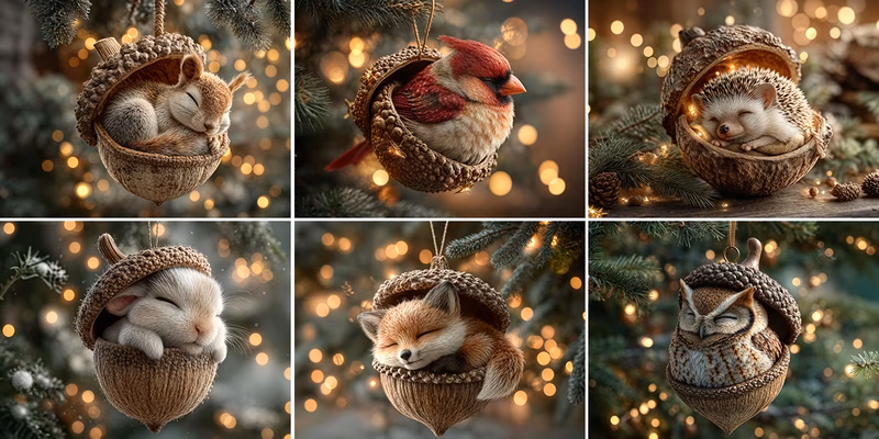 La collection d’ornements forestiers qui apporte plus de chaleur et de sens au sapin